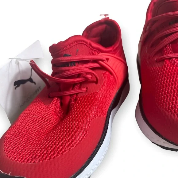 NWT Puma Men's Pacer Next Cage Sneakers Red And Black Size 11C - Picture 3 of 7